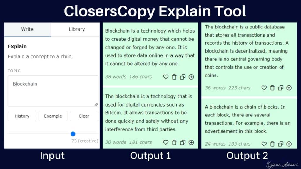 ClosersCopy Explain-Tool