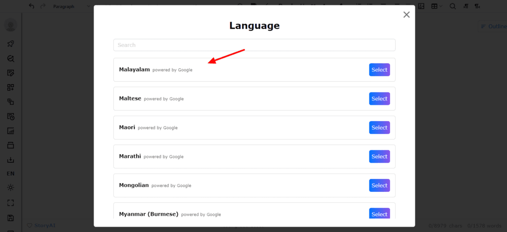 Lebih DekatSalin Bahasa