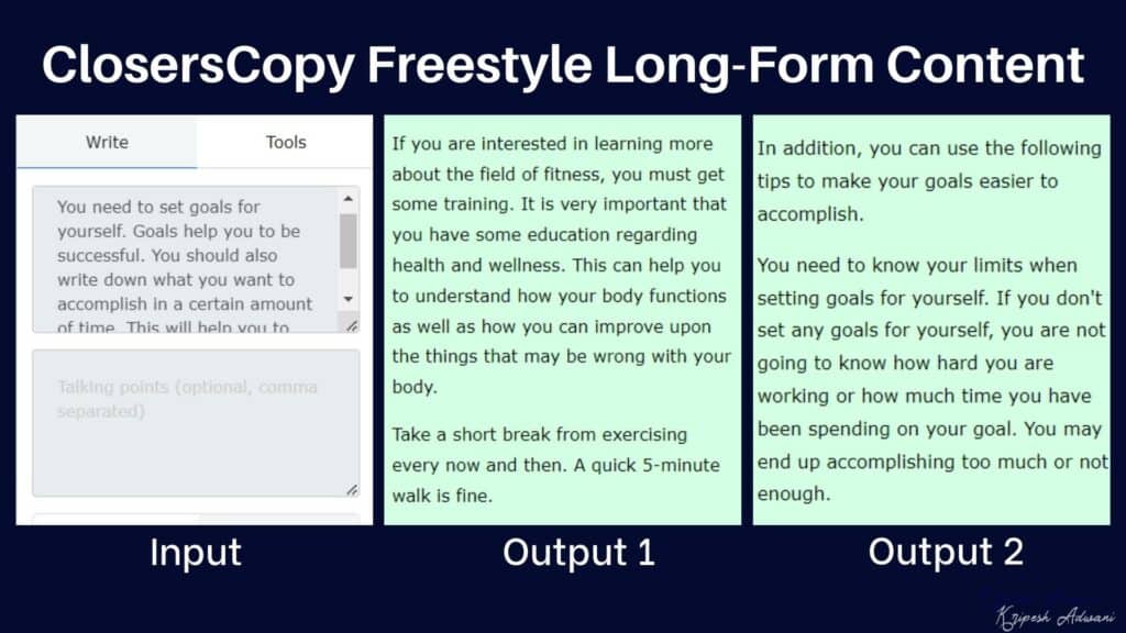 ClosersCopy Freestyle Long Form المحتوى