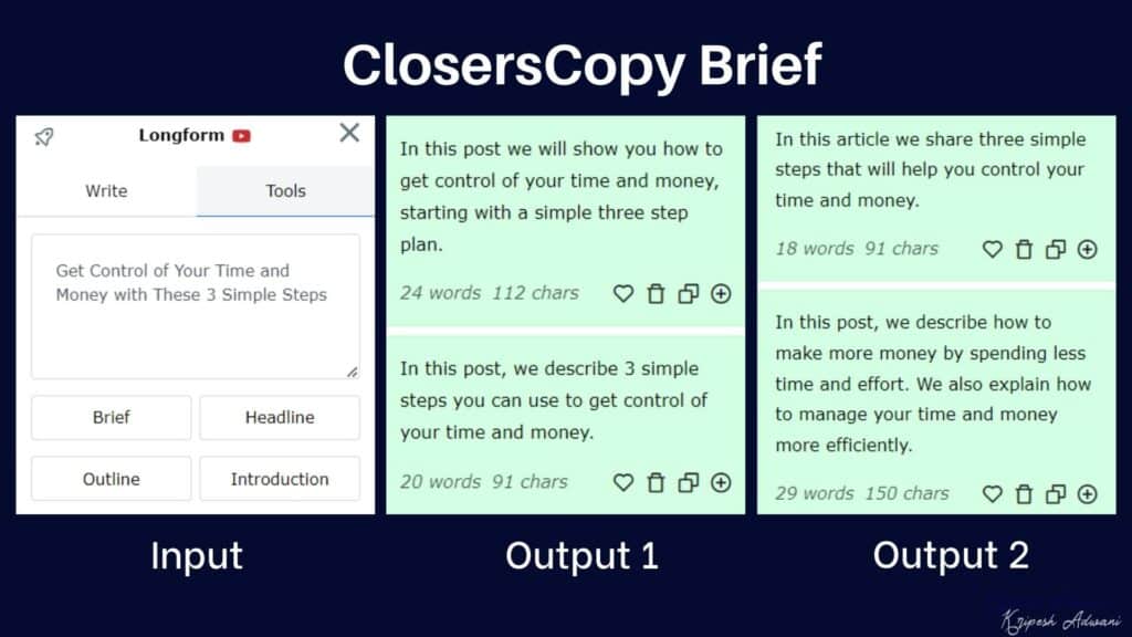 ClosersCopy Brief