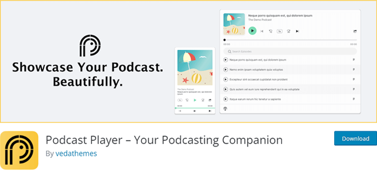 Complemento del reproductor de podcasts