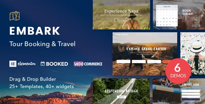 Embark - 旅行予約の WordPress テーマ