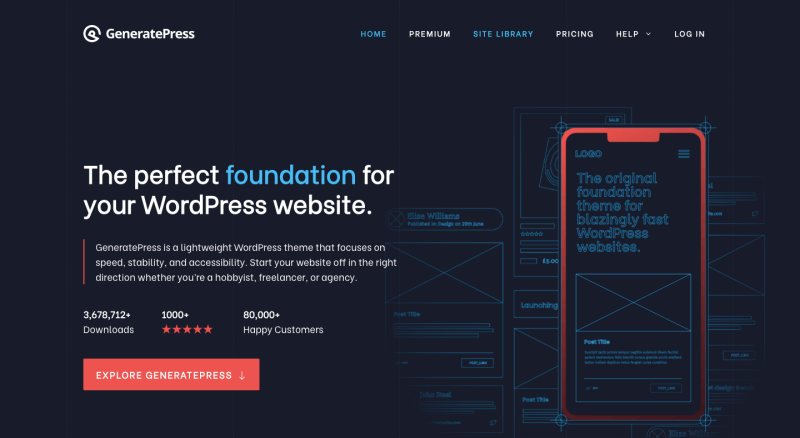 GeneratePress-wordpress-tema