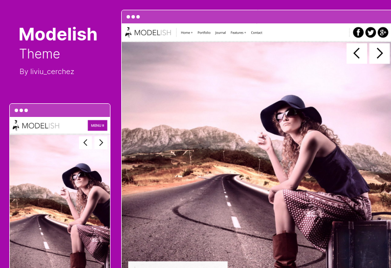 Modelish Theme - ユニークな写真用 WordPress テーマ