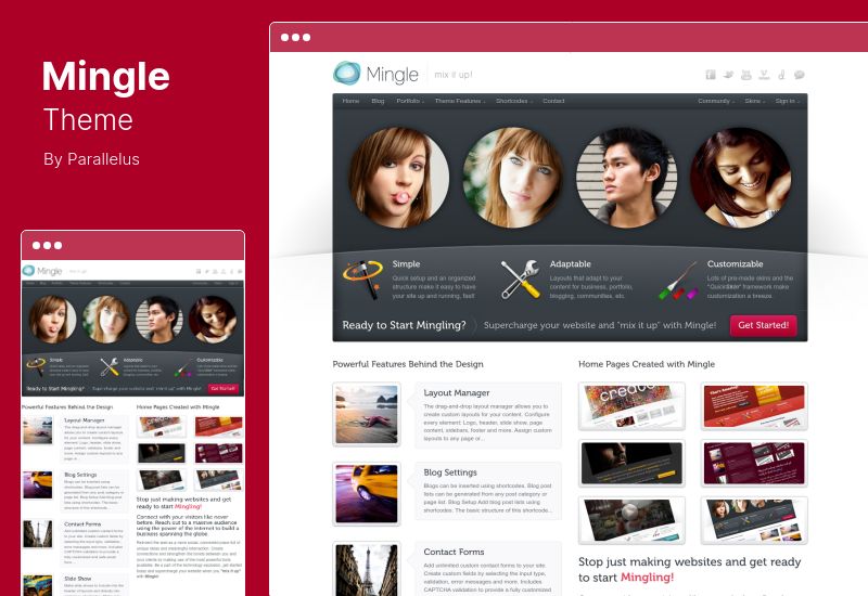 Mingle Theme — многоцелевая тема WordPress