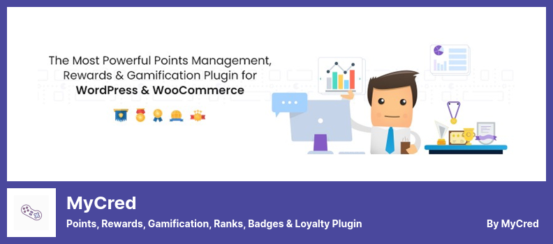 Plugin myCred - Plugin Points, Récompenses, Gamification, Rangs, Badges & Fidélité