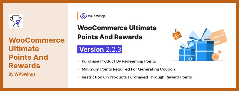 Plugin WooCommerce Ultimate Points and Rewards: punti di acquisto di prodotti, punti di riferimento, generazione di coupon