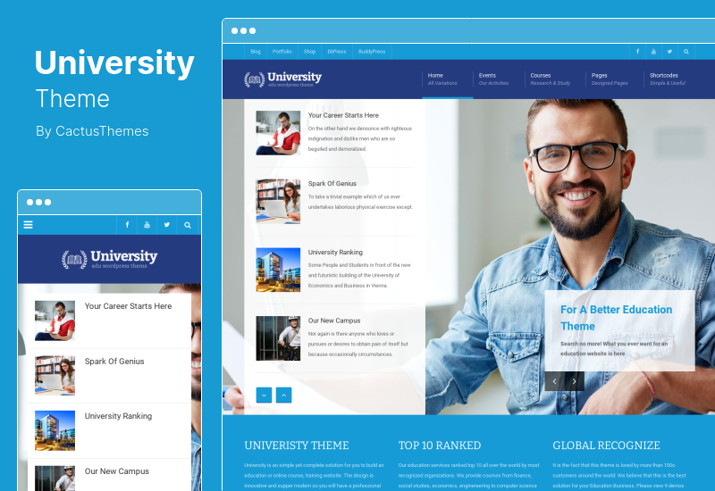 Tema Universitas - Tema WordPress Pendidikan, Acara, dan Kursus