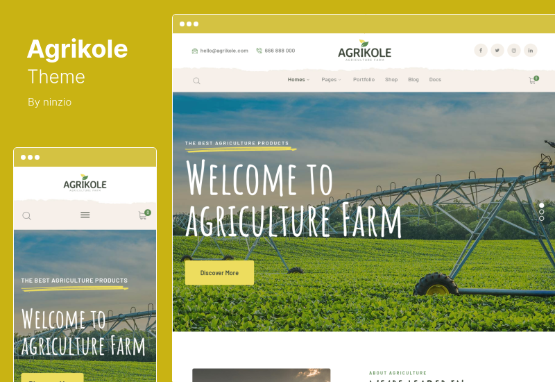 Thème Agrikole - Thème WordPress réactif pour l'agriculture