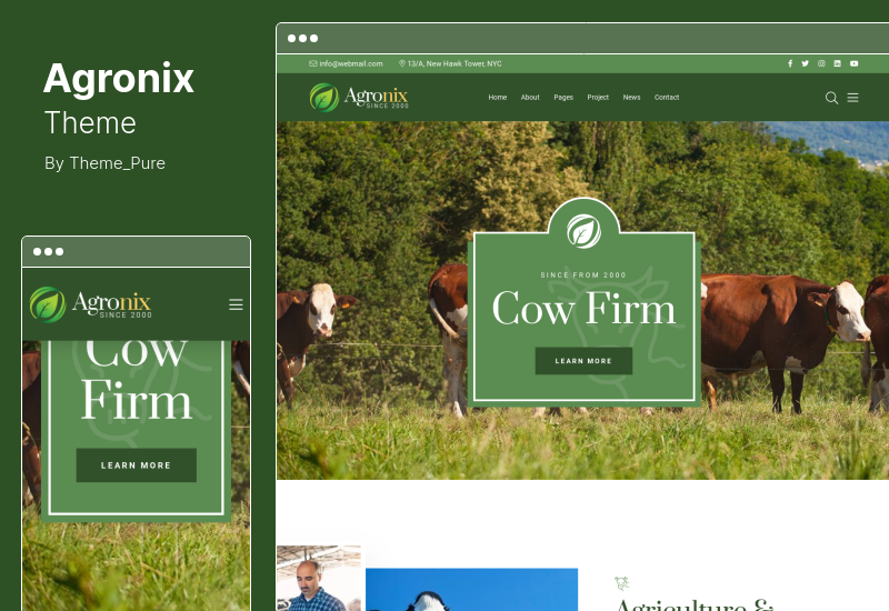 Tema Agronix - Tema WordPress Pertanian Pertanian Organik