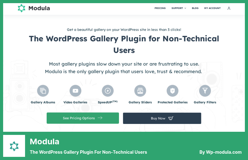 Modula Plugin - 技術者以外のユーザー向けの WordPress ギャラリー プラグイン