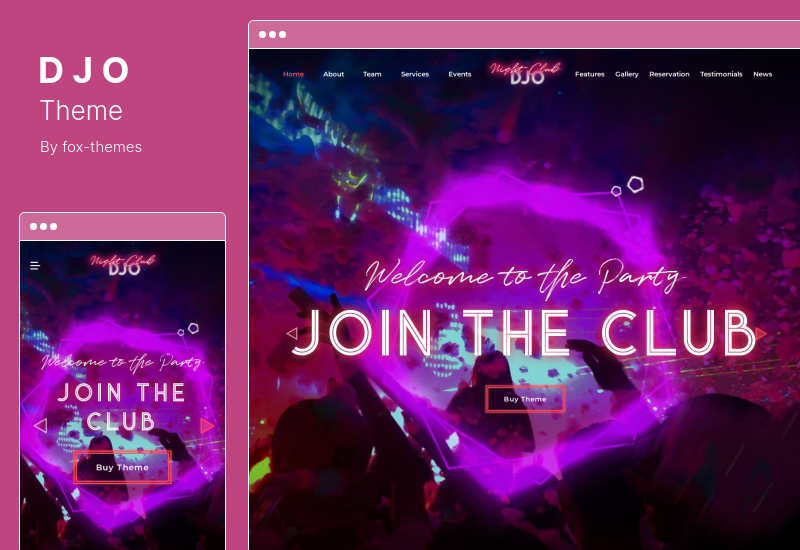 DJO Theme - Night Club und DJ WordPress Theme