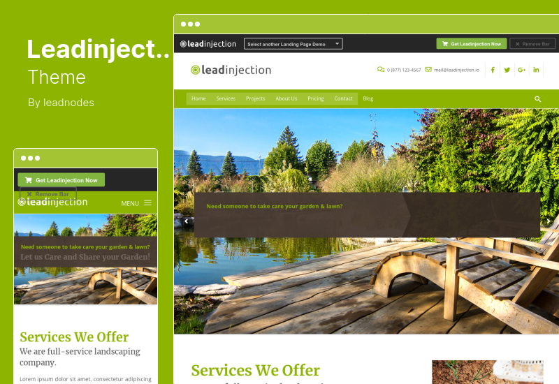 Leadinjection-Theme - Landing Page WordPress Theme