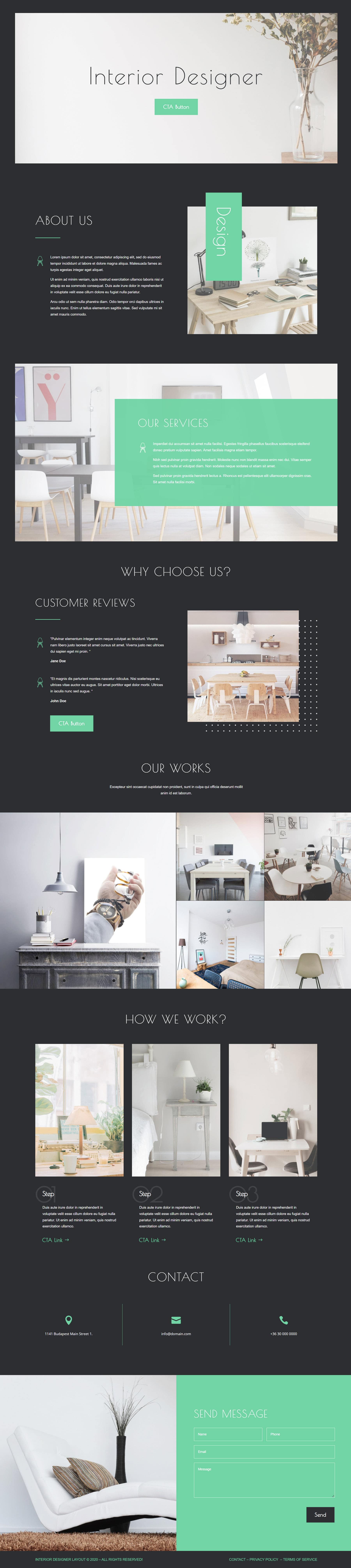 Divi Product Highlight Homepage 25 Divi Layout Pack Interior Oscuro