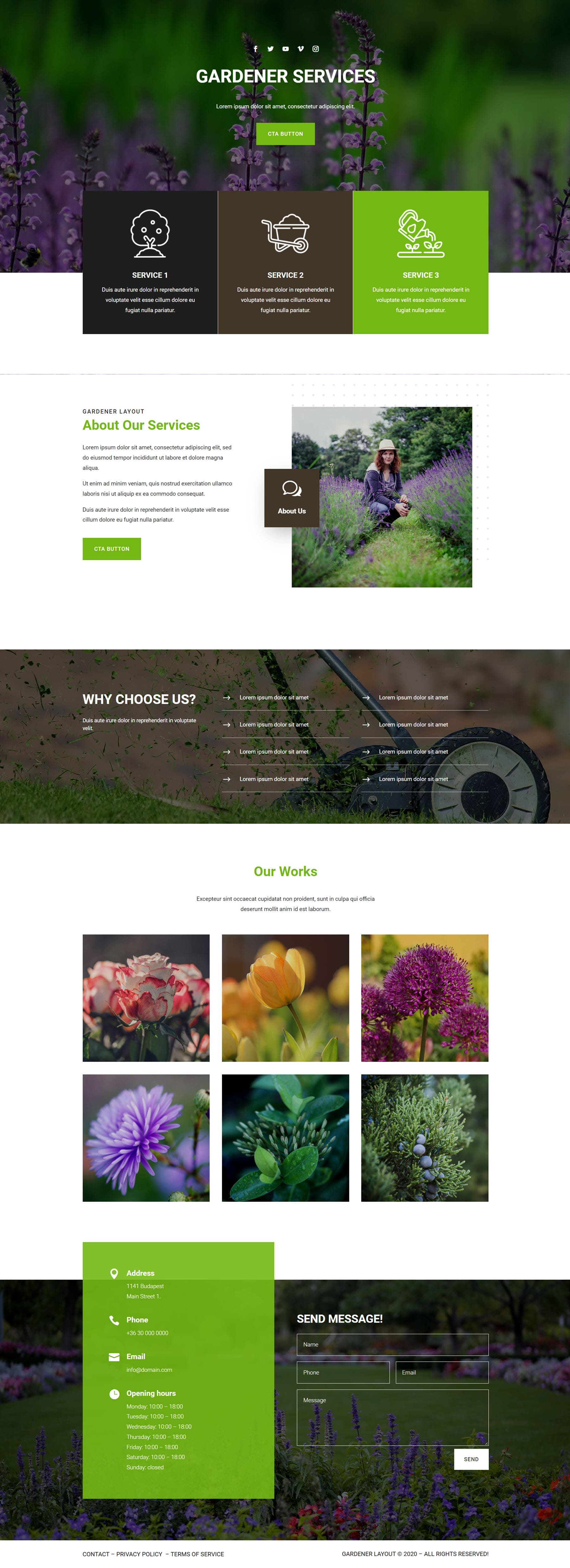 Divi Product Highlight Homepage 25 Divi Layout Pack Jardinero