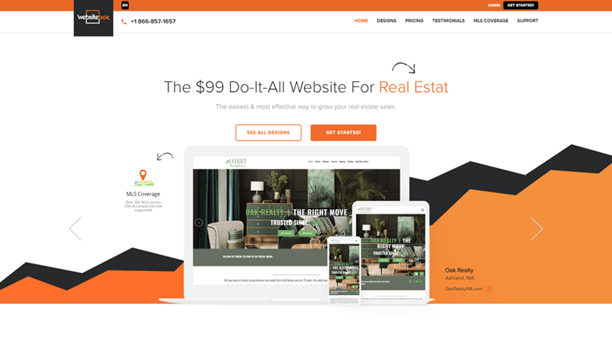 WebsiteBox - 房地產經紀人的最佳網站建設者，