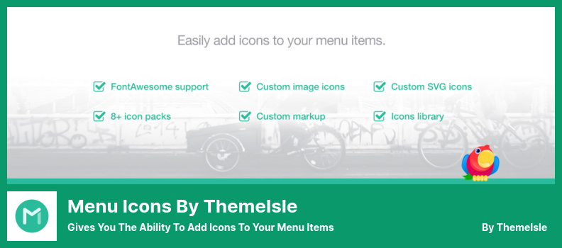 Ikon Menu oleh Plugin ThemeIsle - Memberi Anda Kemampuan untuk Menambahkan Ikon ke Item Menu Anda