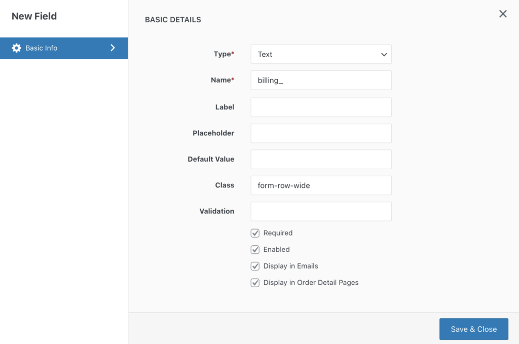 Ajout d'un champ dans Checkout Field Editor pour votre page de paiement WooCommerce