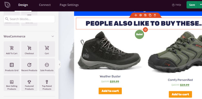 Adicionar blocos WooCommerce