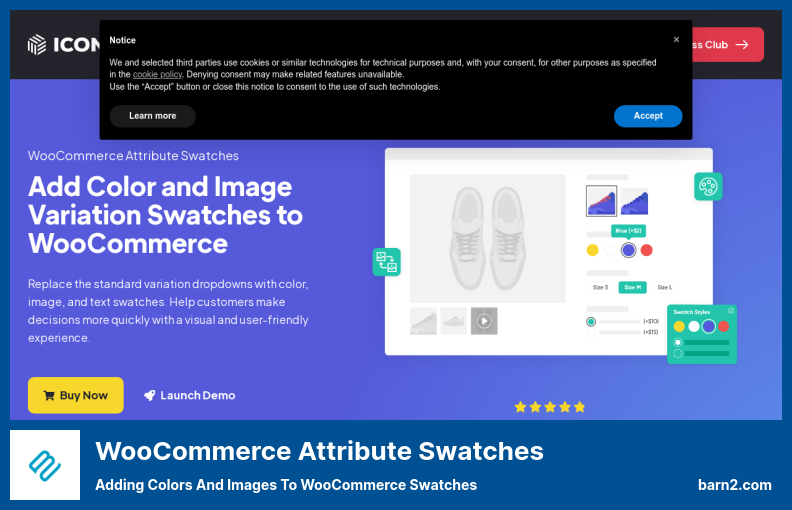 WooCommerce Attribute Swatches Plugin - 色と画像を WooCommerce スウォッチに追加する