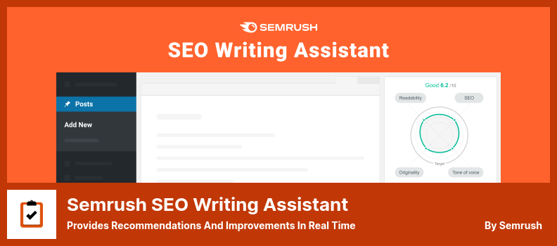 Semrush SEO 寫作助手插件 - 實時提供建議和改進