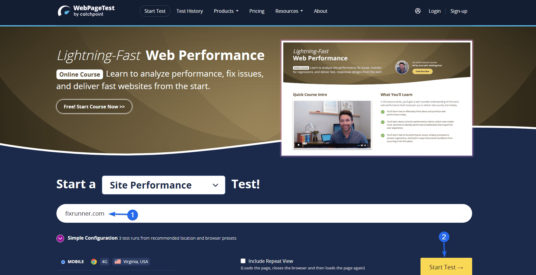 WebPageTest - サーバーの応答時間を短縮 (TTFB)