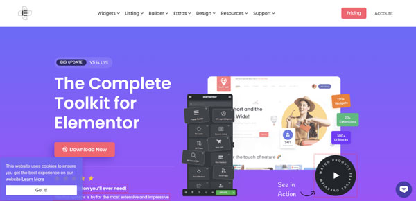 The Plus Addons สำหรับ Elementor