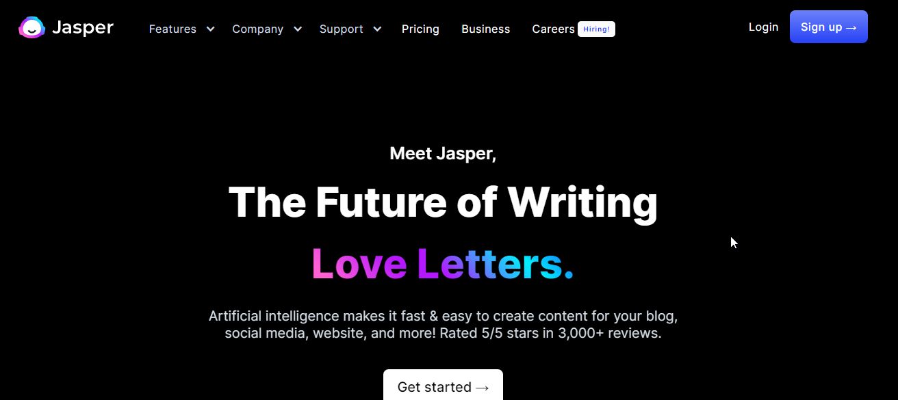 Jasper AI - 最高の AI 競合他社のブログ分析の 1 つ