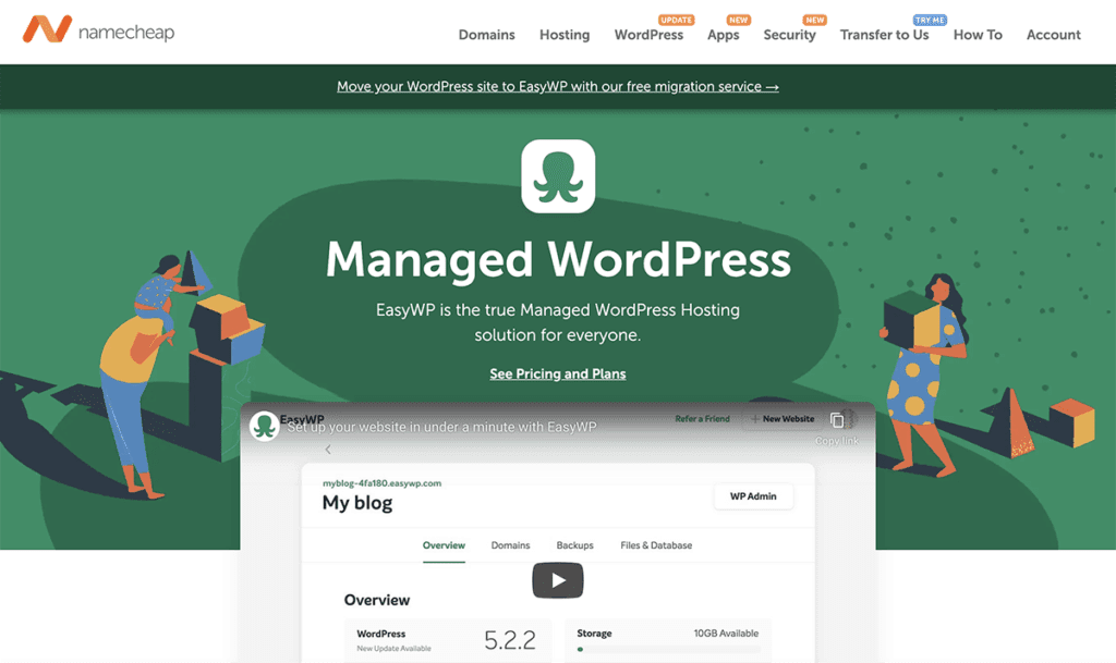 Namecheap penyedia hosting WordPress murah terbaik