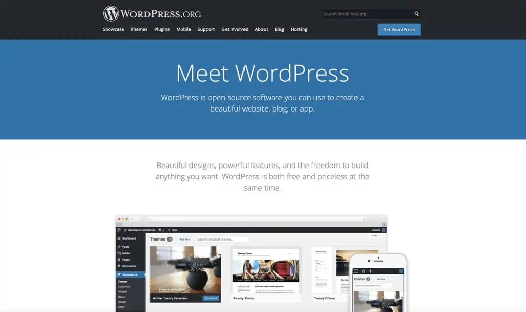 wordpress.org mejor sitio gratuito para bloggers