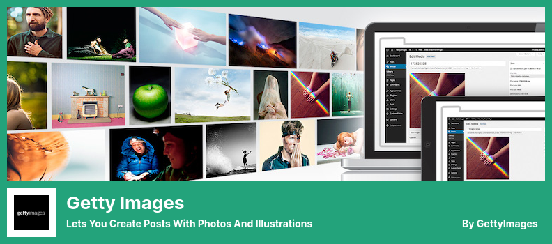 Plugin Getty Images - Vous permet de créer des publications avec des photos et des illustrations