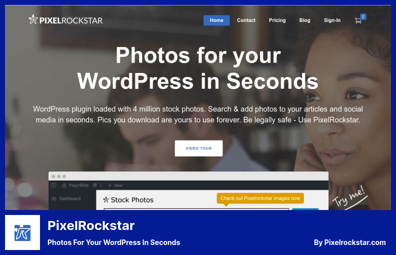 PixelRockstar Plugin - Fotos für Ihr WordPress in Sekunden