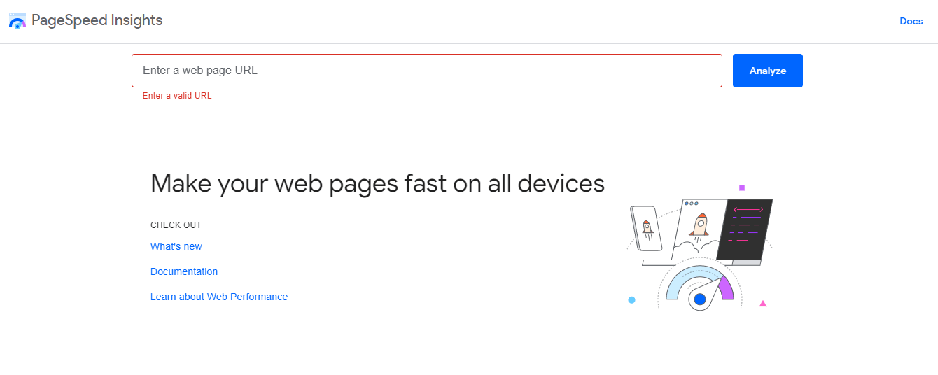 PageSpeed インサイト