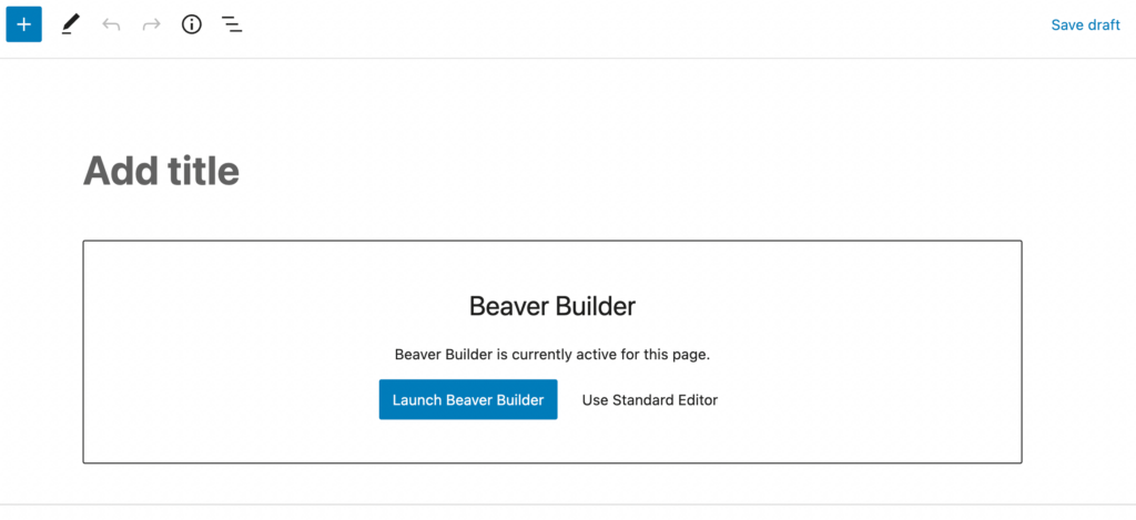 WordPress'te Beaver Builder'ı başlatın.