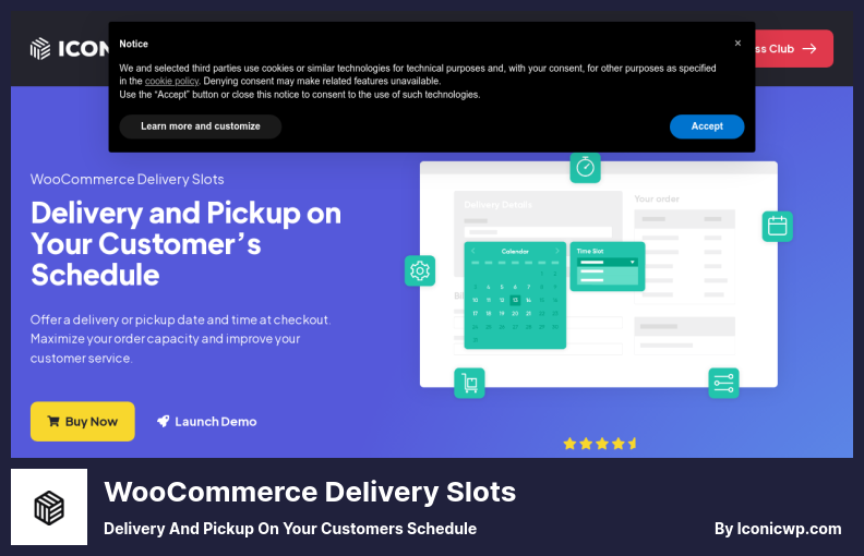 البرنامج المساعد WooCommerce Delivery Slots - التسليم والاستلام في جدول عملائك