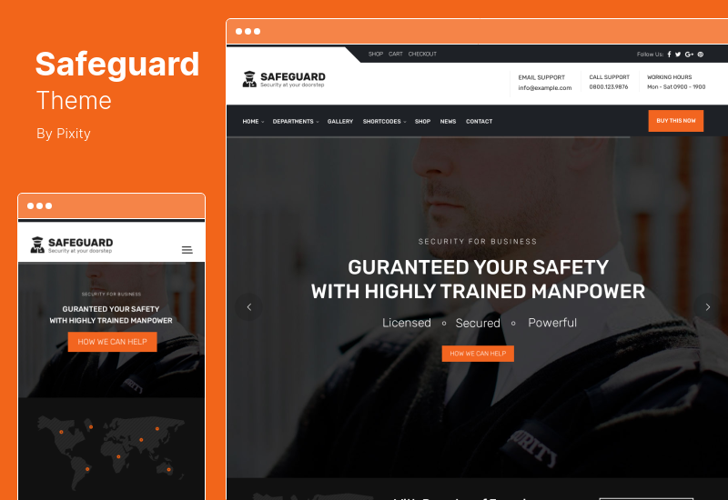 Safeguard Theme - ธีม WordPress ความปลอดภัย & ยาม