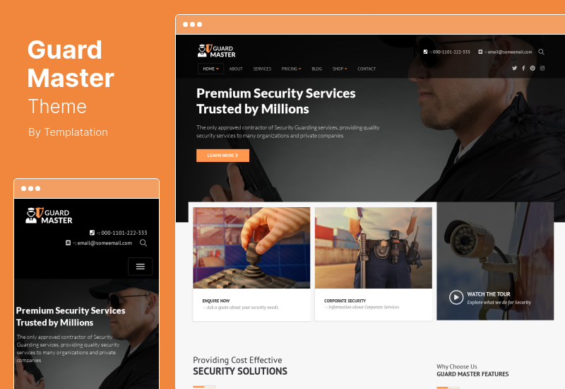 Tema Guard Master - Tema WordPress Guardie di sicurezza