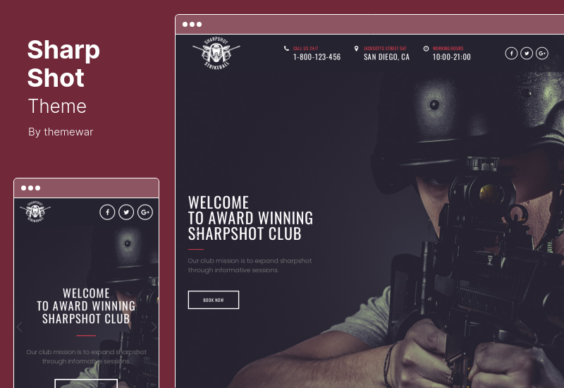 Tema SharpShot - Tema WordPress responsivo