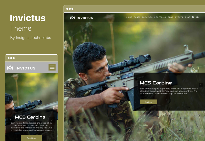 Invictus Theme - Kreatives Mehrzweck-WordPress-Theme