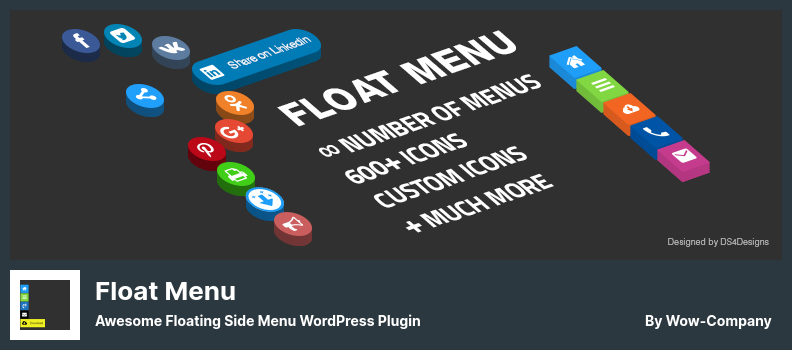 Plugin de Menu Flutuante - Plugin WordPress de Menu Lateral Flutuante Incrível