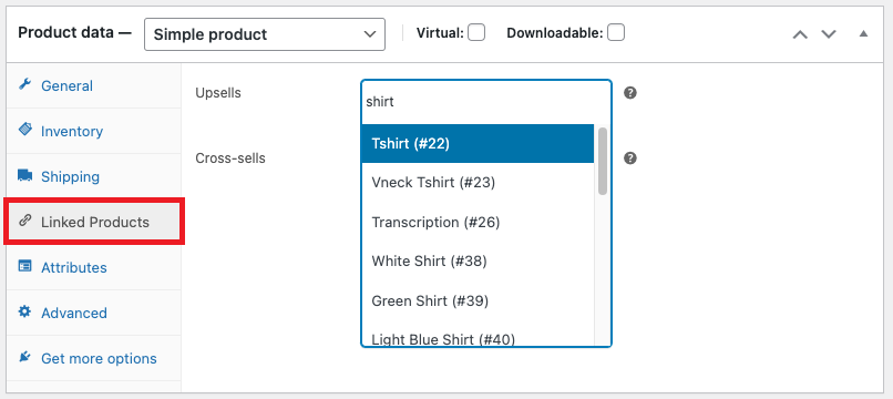 ppwp-woocommerce-product-data-linked-products. المنتجات المرتبطة ببيانات المنتج