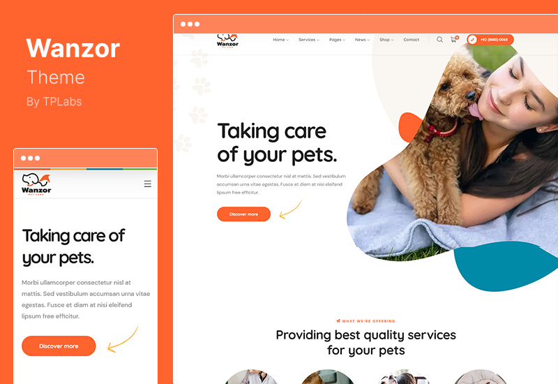 Tema Wanzor - Tema WordPress per animali domestici