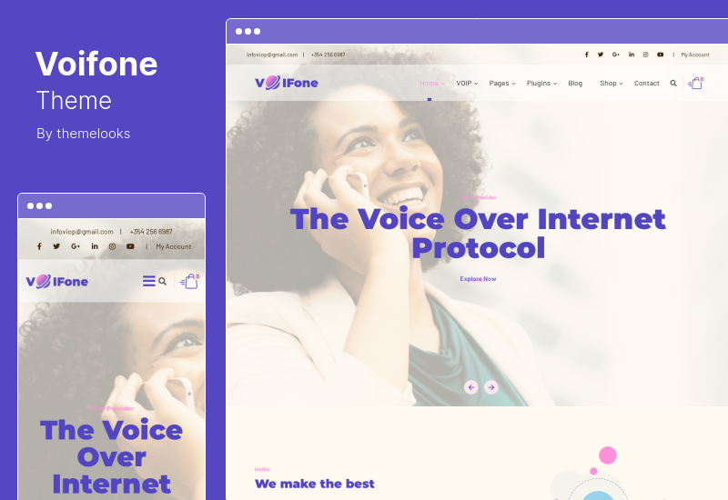 Motyw Voifone - uniwersalny motyw VOIP WordPress