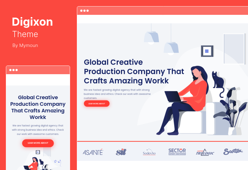 Digixon Theme - กลยุทธ์การตลาดดิจิทัล WordPress Theme