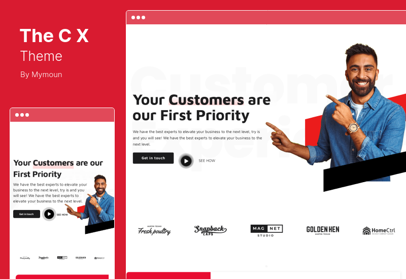 Tema TheCX - Tema WordPress de experiência do cliente