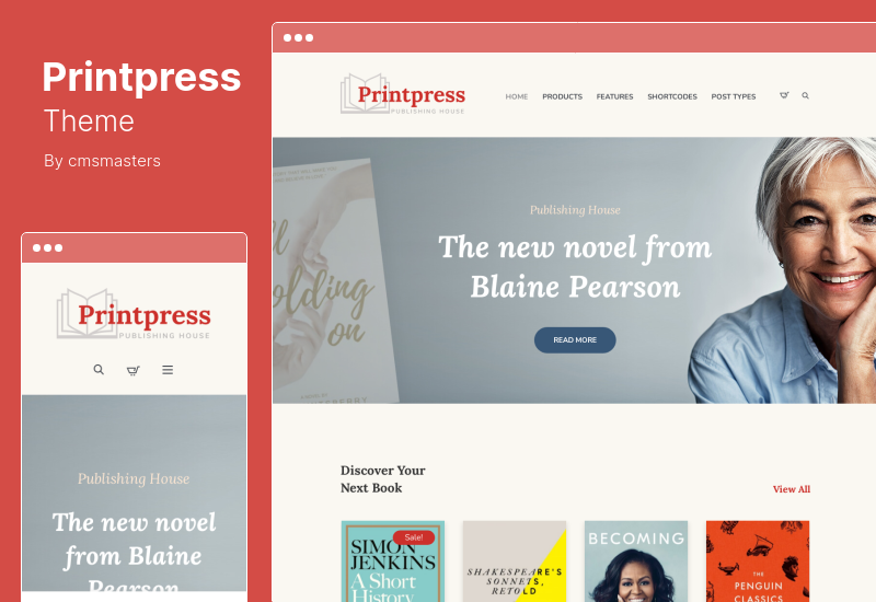 Printpress Theme - การพิมพ์หนังสือ WordPress Theme