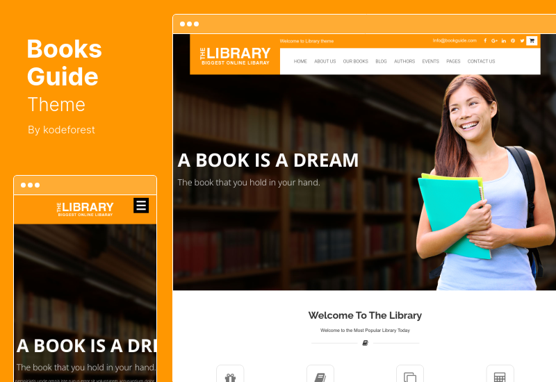 Books Guide Theme - Buchladen-WordPress-Theme