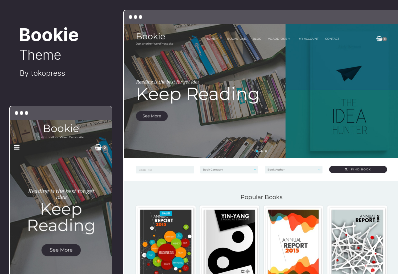 Bookie Theme - Tema WordPress untuk Toko Buku