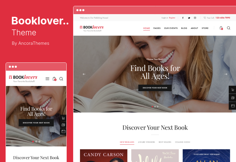 Booklovers Theme - WordPress Theme für Verlage und Buchhandlungen