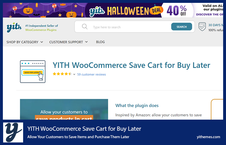 YITH WooCommerce Save Cart for Buy Later Plugin - Permita que seus clientes salvem itens e os comprem mais tarde